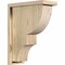 Ekena Millwork Ridgewood Rough Sawn Corbel w/Backplate, Douglas Fir, 6"W x 14"D x 18"H COR06X14X18RID01RDF - alternate 1